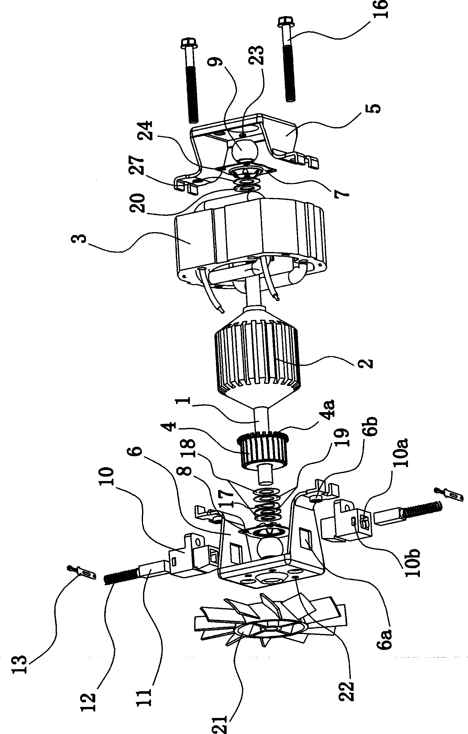 A series-wound motor