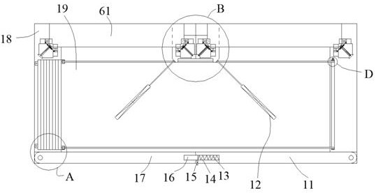 A building thermal insulation curtain wall structure