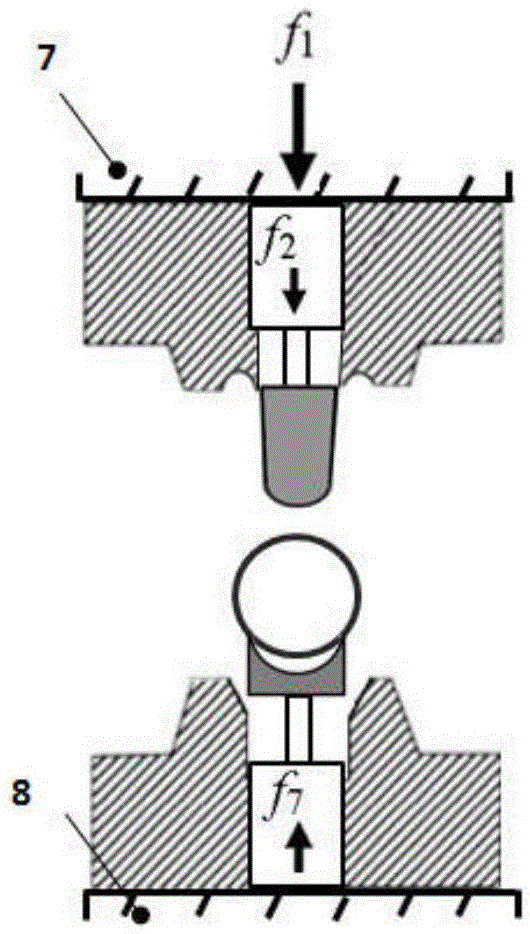 Pressure cooling process and mold servo device for hot-formed steel pipe segment strengthening parts