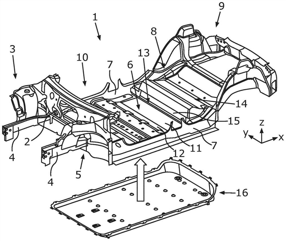 Accumulator floor assembly for motor vehicle