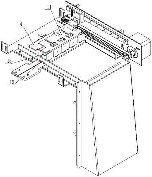 Test tube cover collection mechanism