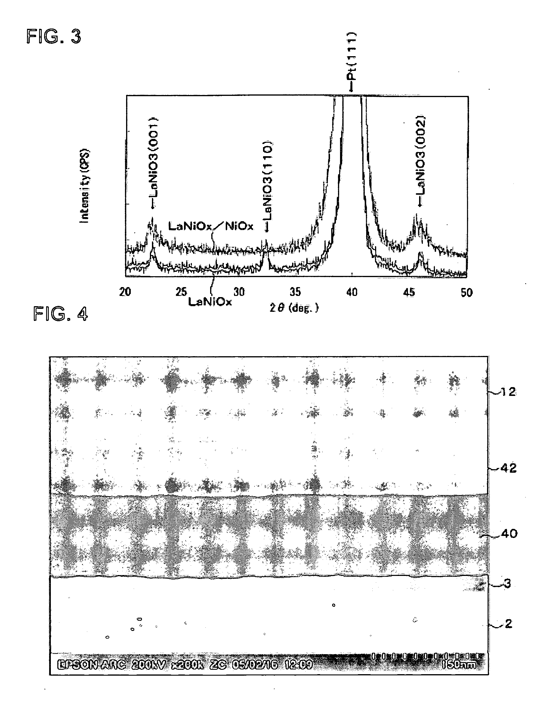 Piezoelectric element and method for manufacturing the same, ink jet recording head and ink jet printer