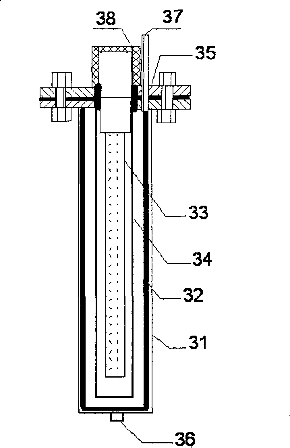 Drinking water purifying device combining photocatalysis and inorganic membrane filtration technology