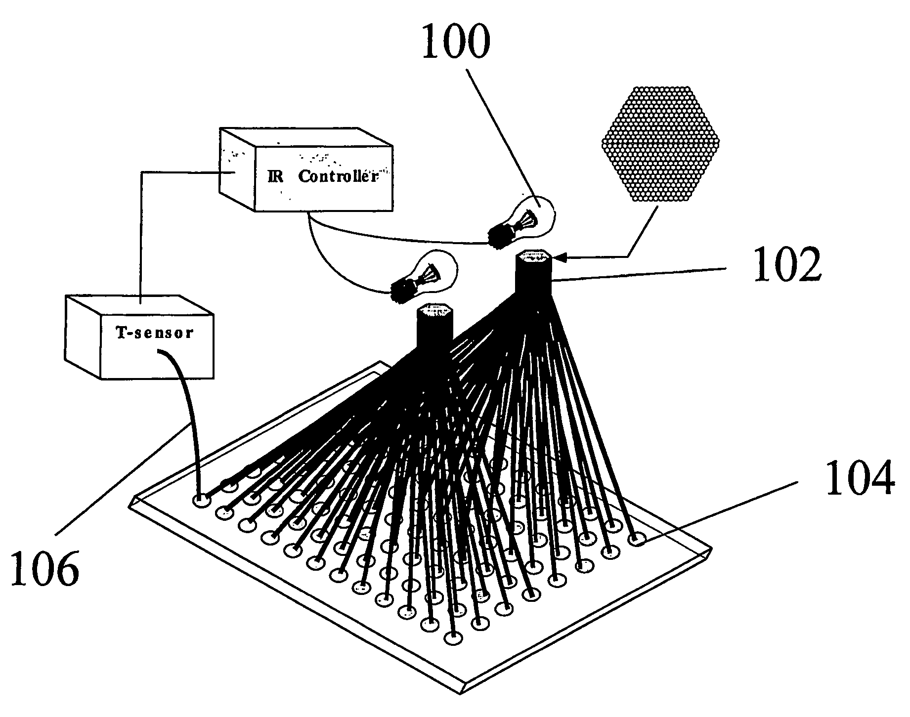Methods and systems for multiplexing ir-mediated heating on a microchip