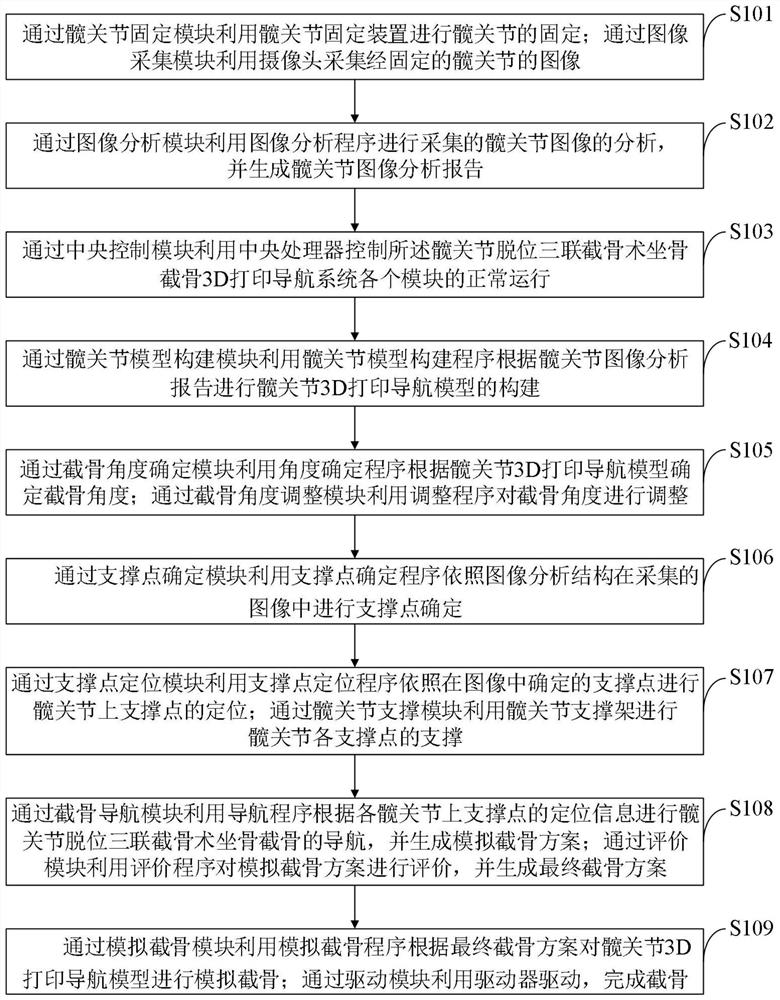 3D printing navigation system and method for ischial osteotomy in triple osteotomy for hip dislocation