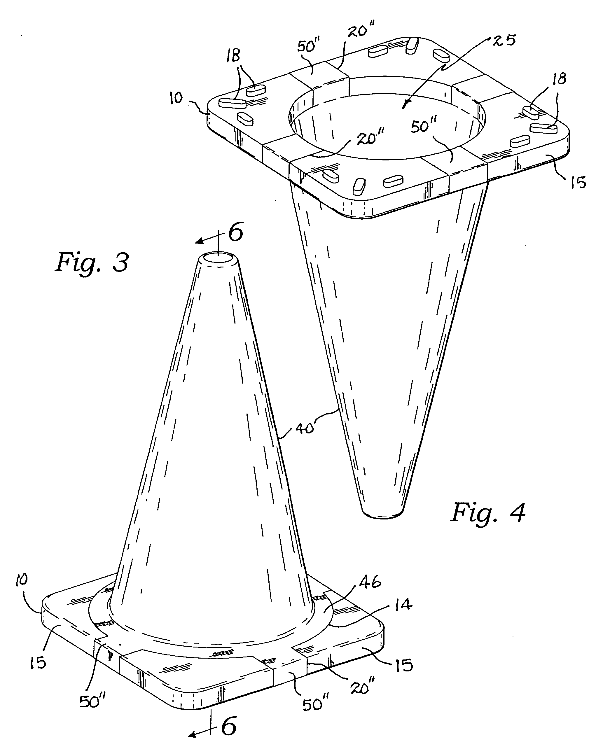 Traffic cone apparatus and method of production