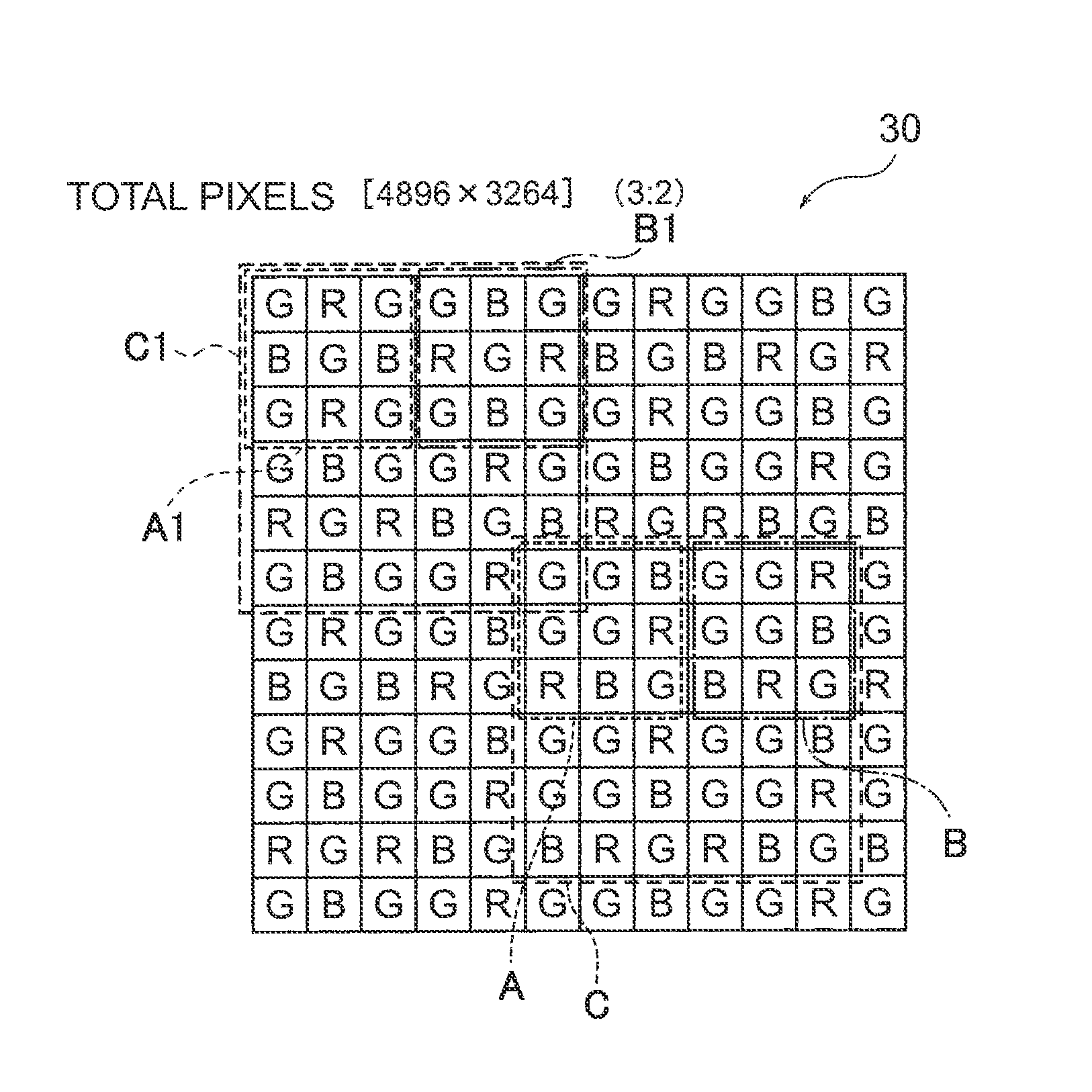 Color imaging element, imaging device, and storage medium storing a control program for imaging device