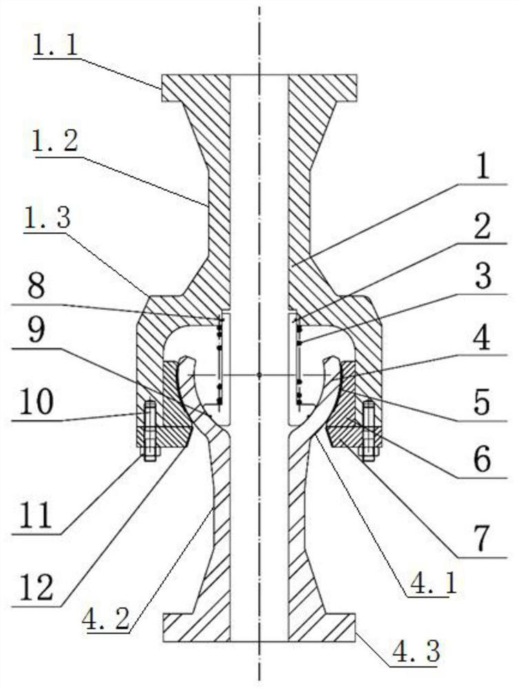 Large-angle compensation heavy-load suspension spherical joint suitable for deep-sea mining operation