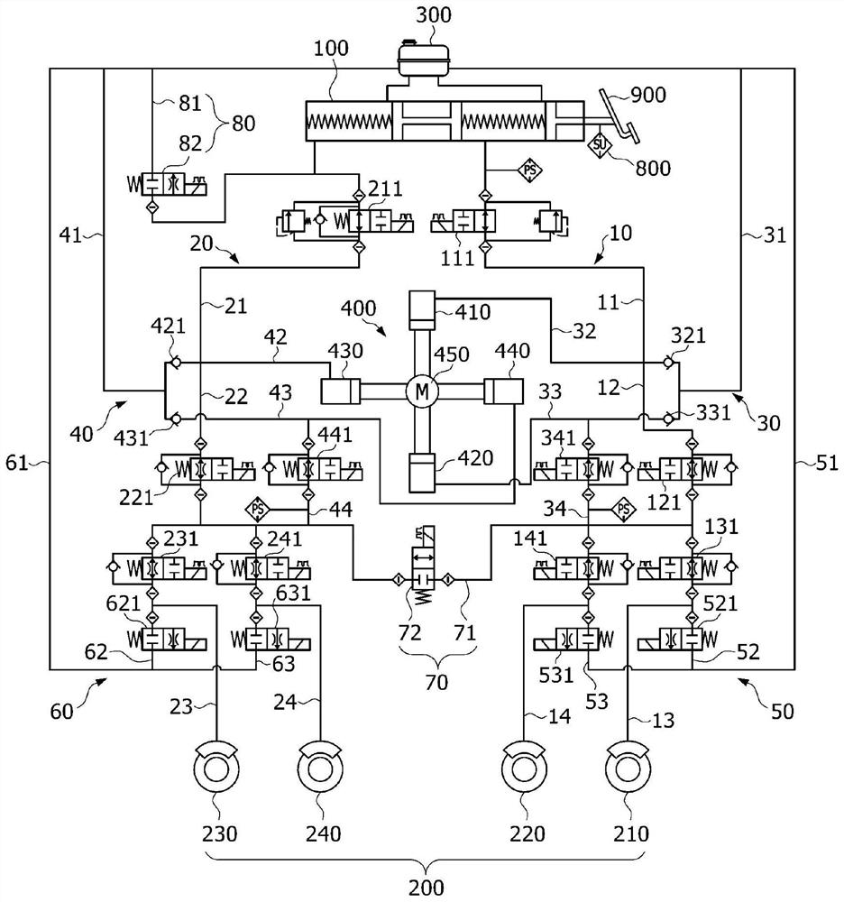 Brake device for vehicle