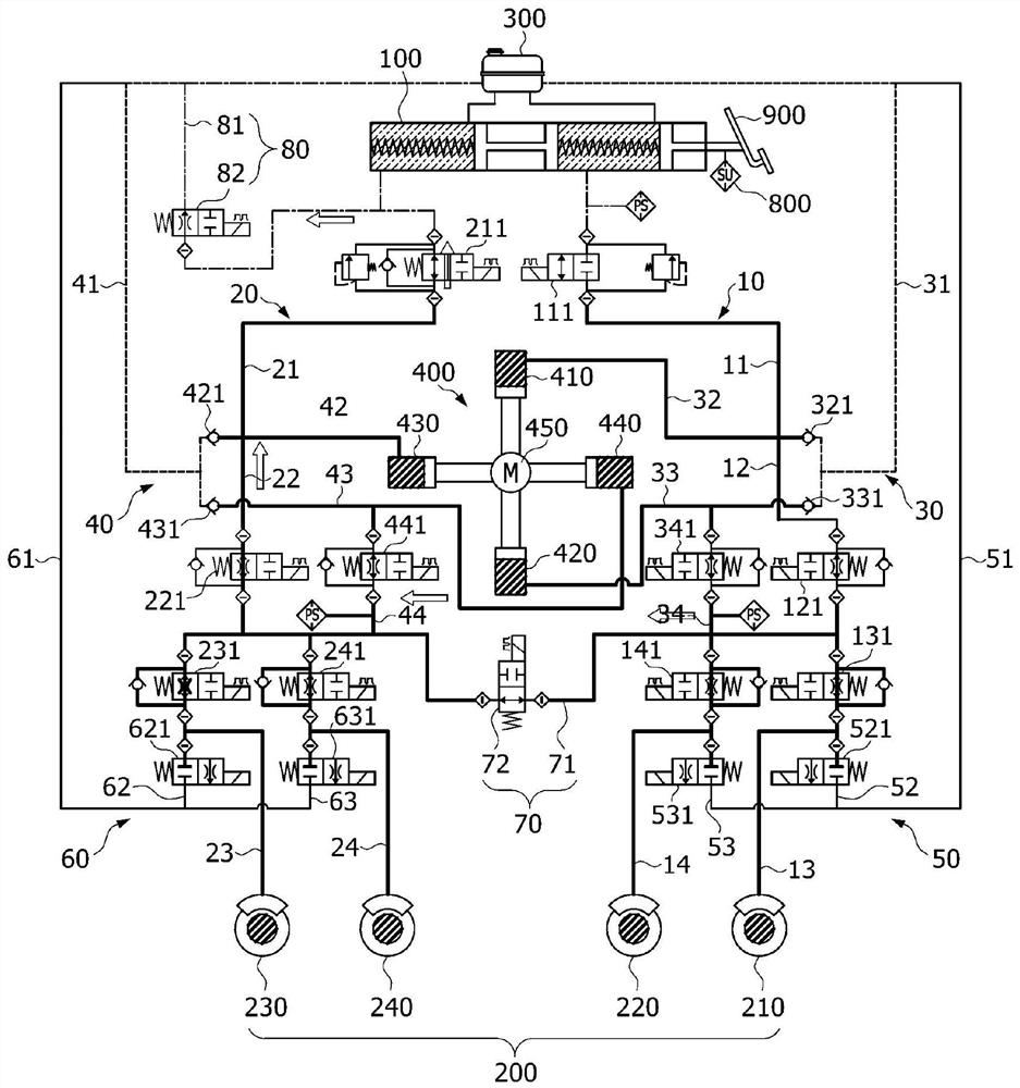 Brake device for vehicle