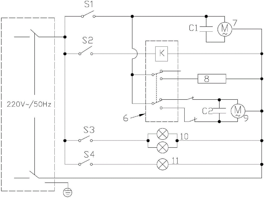 Improved bathroom warmer circuit