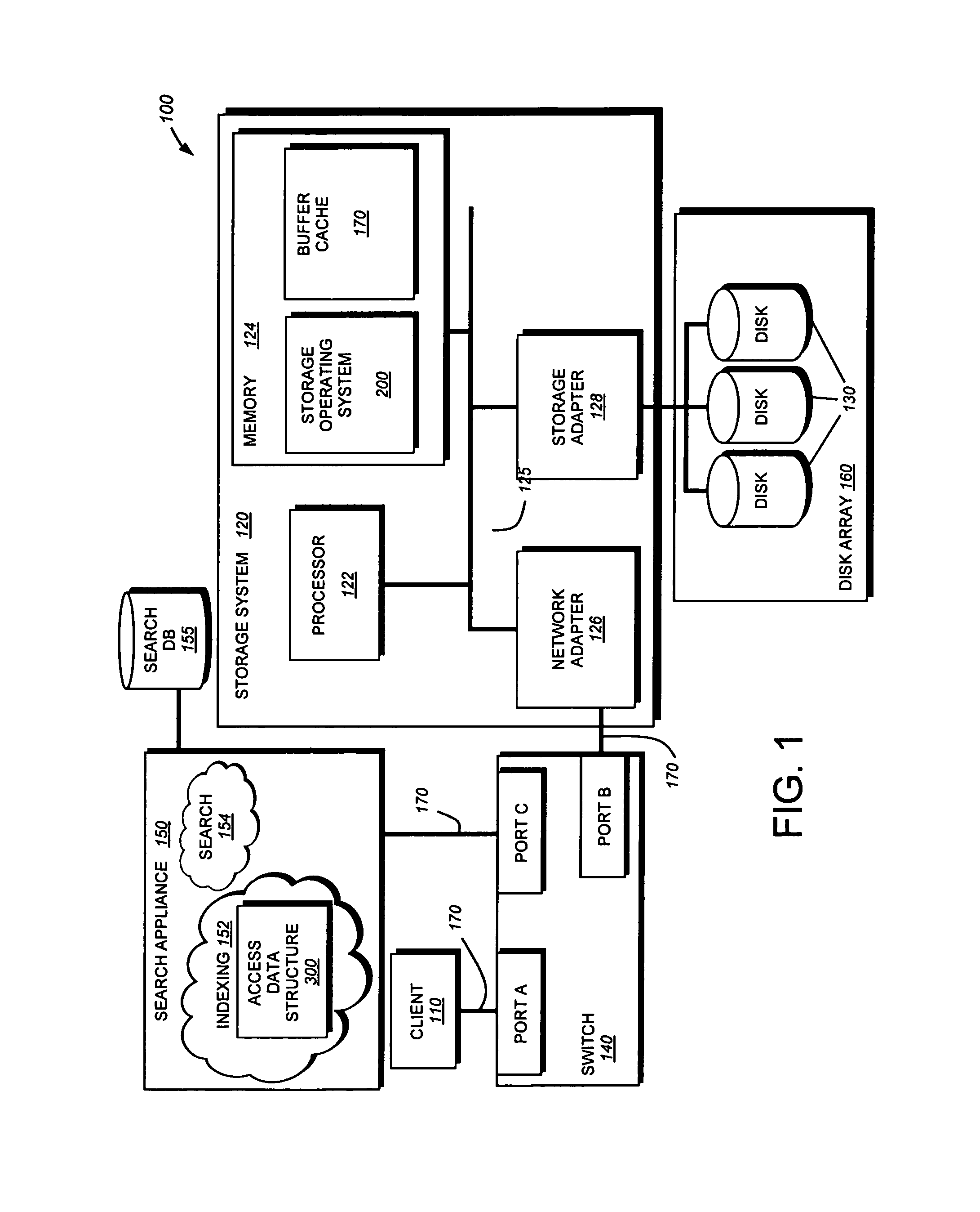 System and method for improving the relevance of search results using data container access patterns