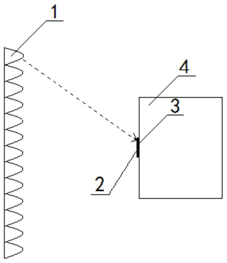 Spacecraft surface heat flow non-contact measurement method based on vacuum thermal test