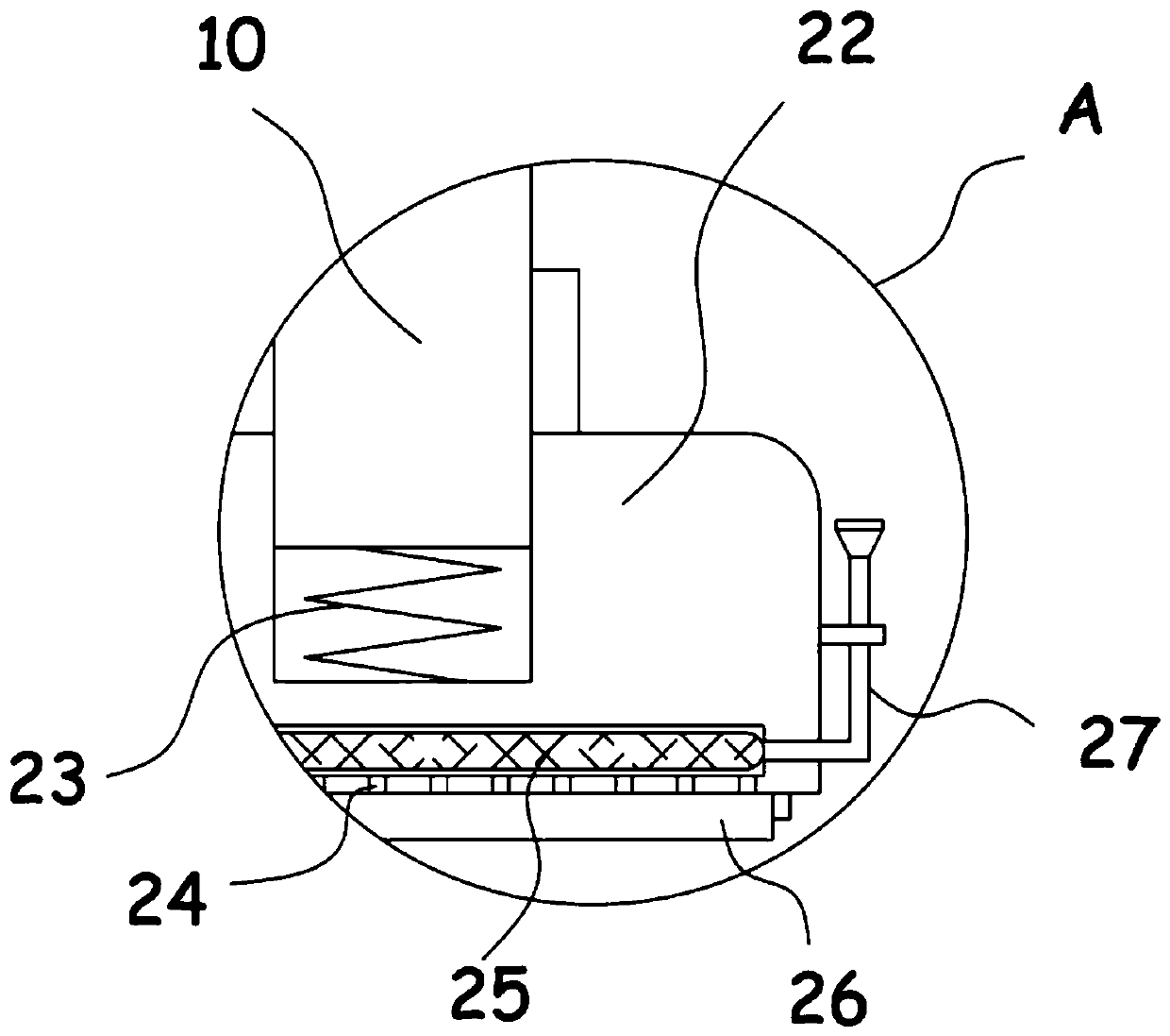 Rapid stamping device for financial accounting
