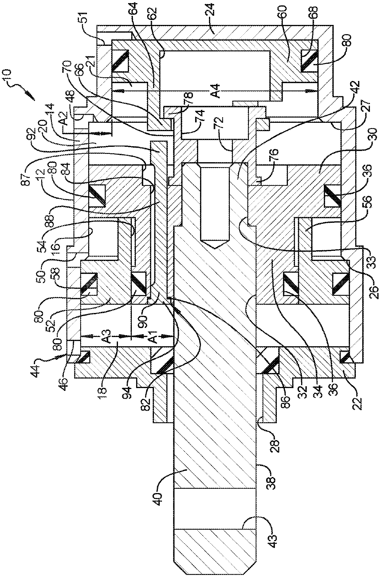 Position actuator having pneumatic ventilation