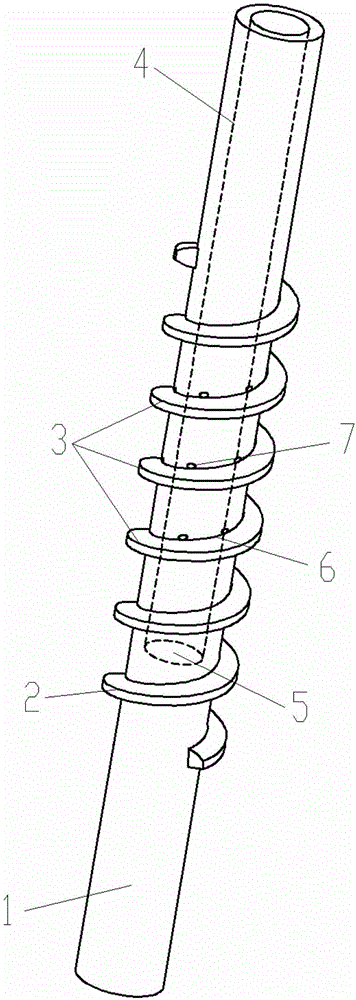 Worm with built-in lubricating structure