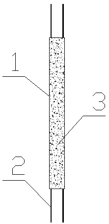 Method for overlapping non-supported bottom of fabricated shear wall structure