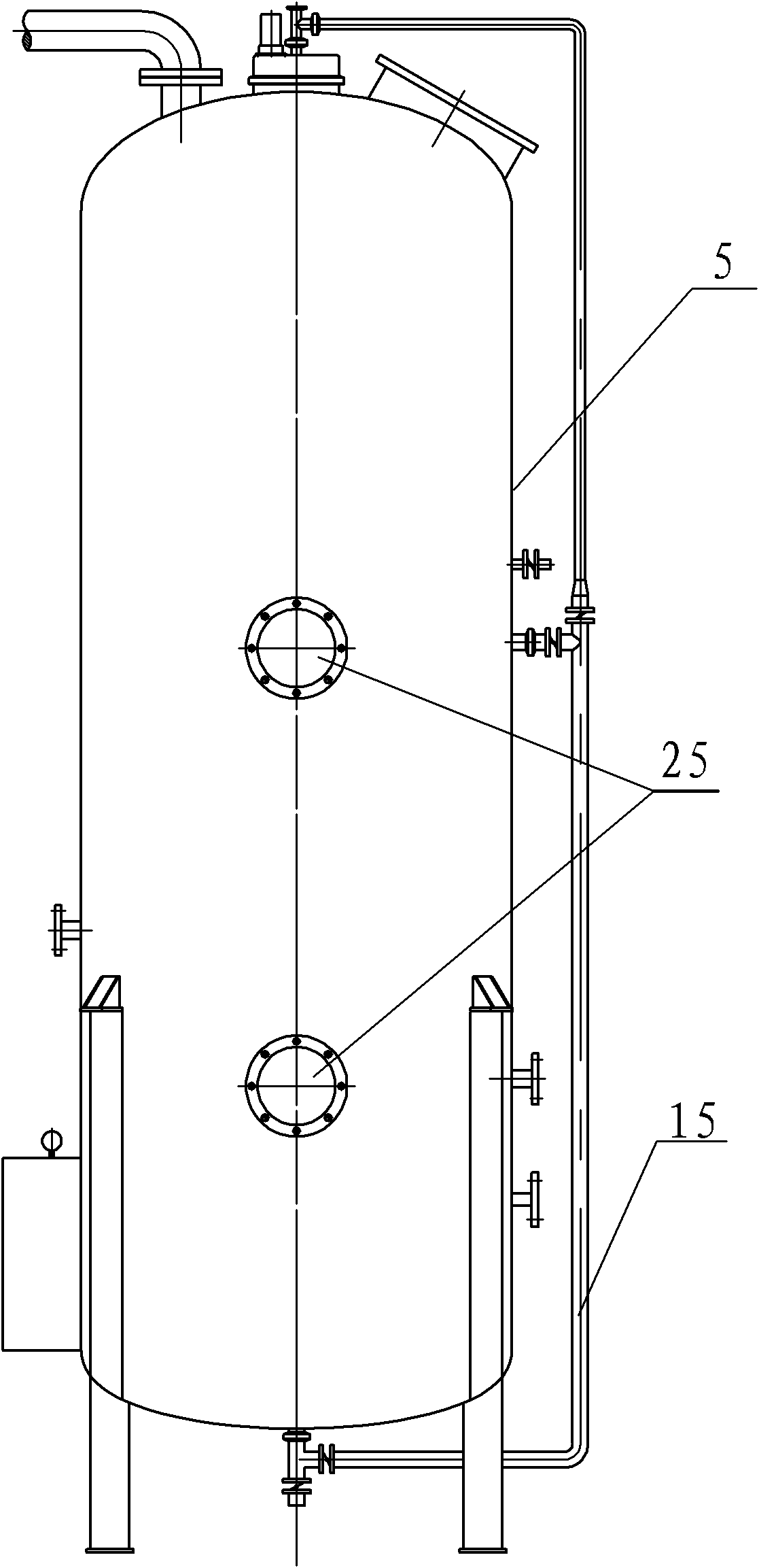 Film flash evaporation proportion difference type visible concentrator