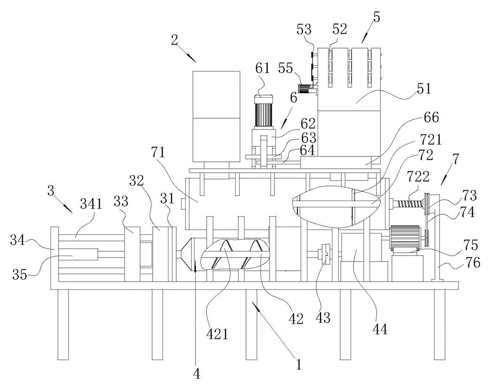 Energy-saving scrap iron scrap and waste plastic mixer