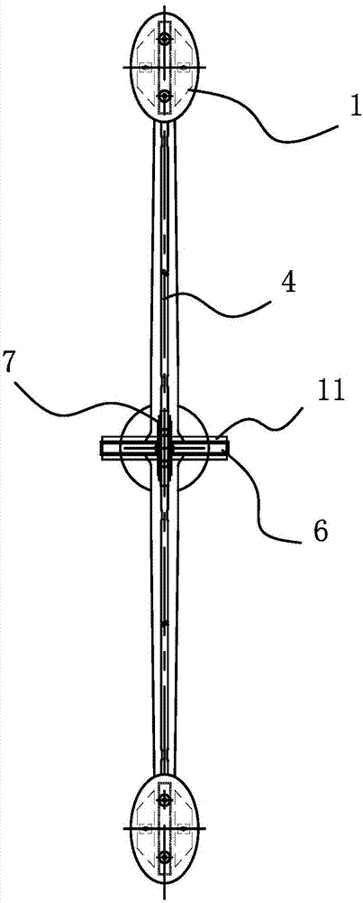Glass connection claw of extra large hidden type glass curtain wall and mounting structure of glass connection claw