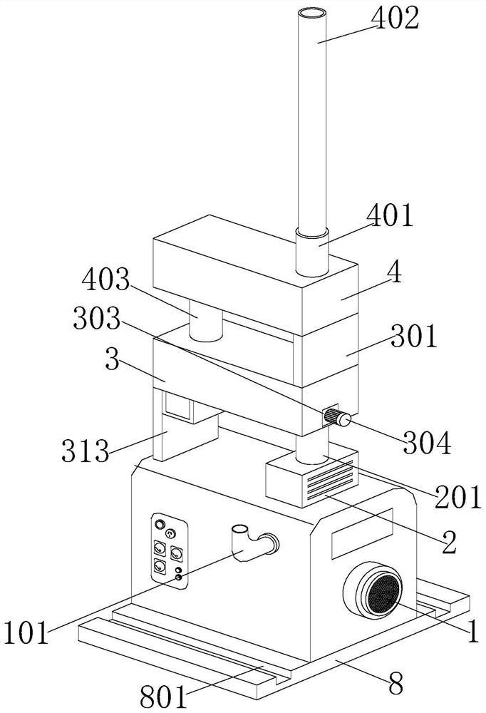 Silence type micro generator with detachable flue gas purification structure