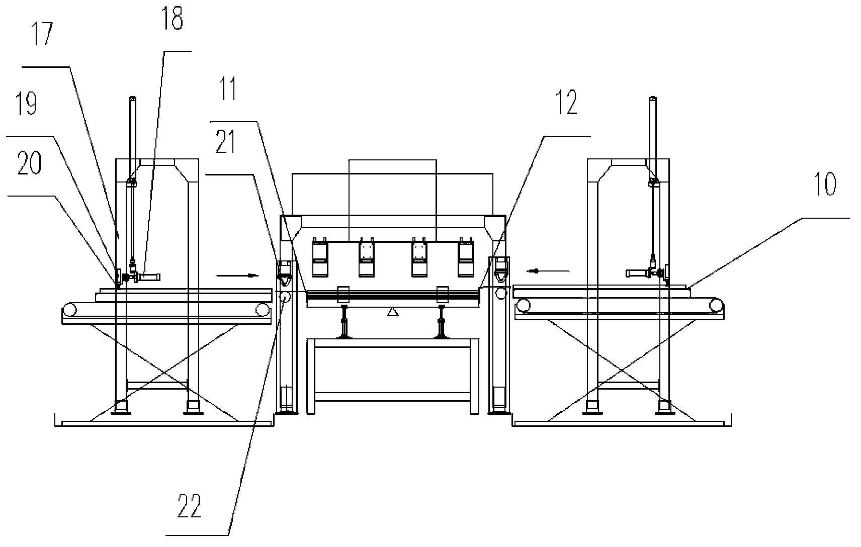 Phenolic paper automatic proportioning and stacking system