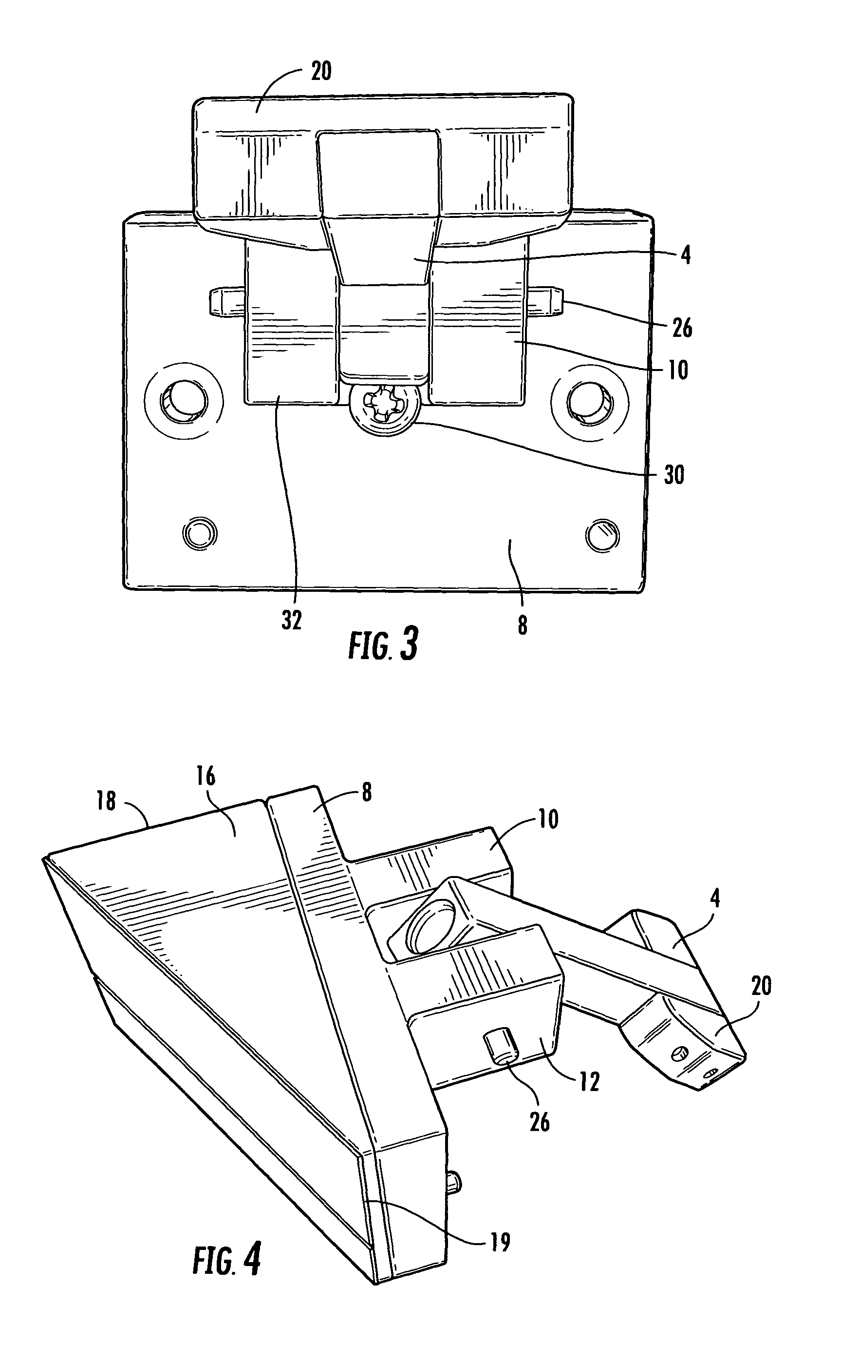 Door mounted finger safety device