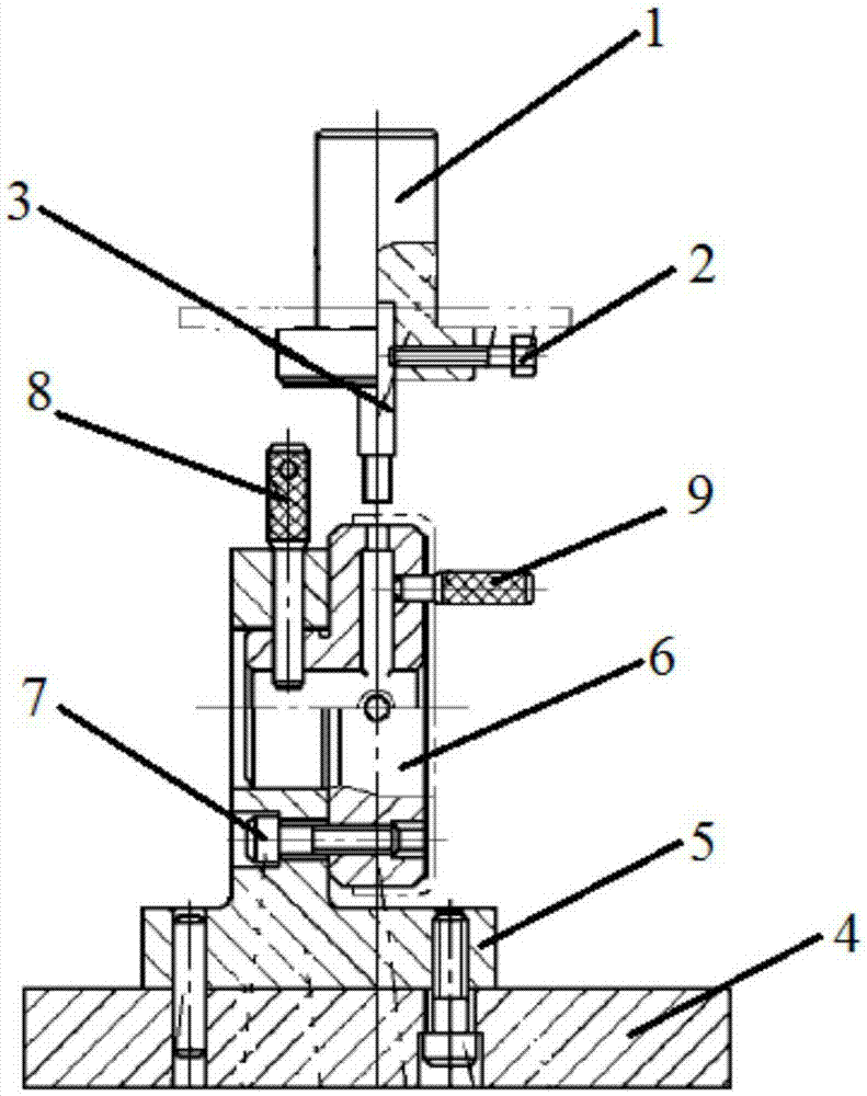 Non-guide porous punching die