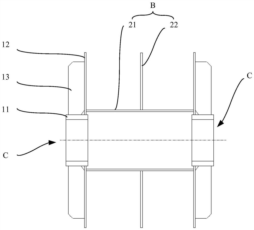 Processing method of rotating structure