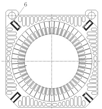 Composite damping shell of medium-small type motors