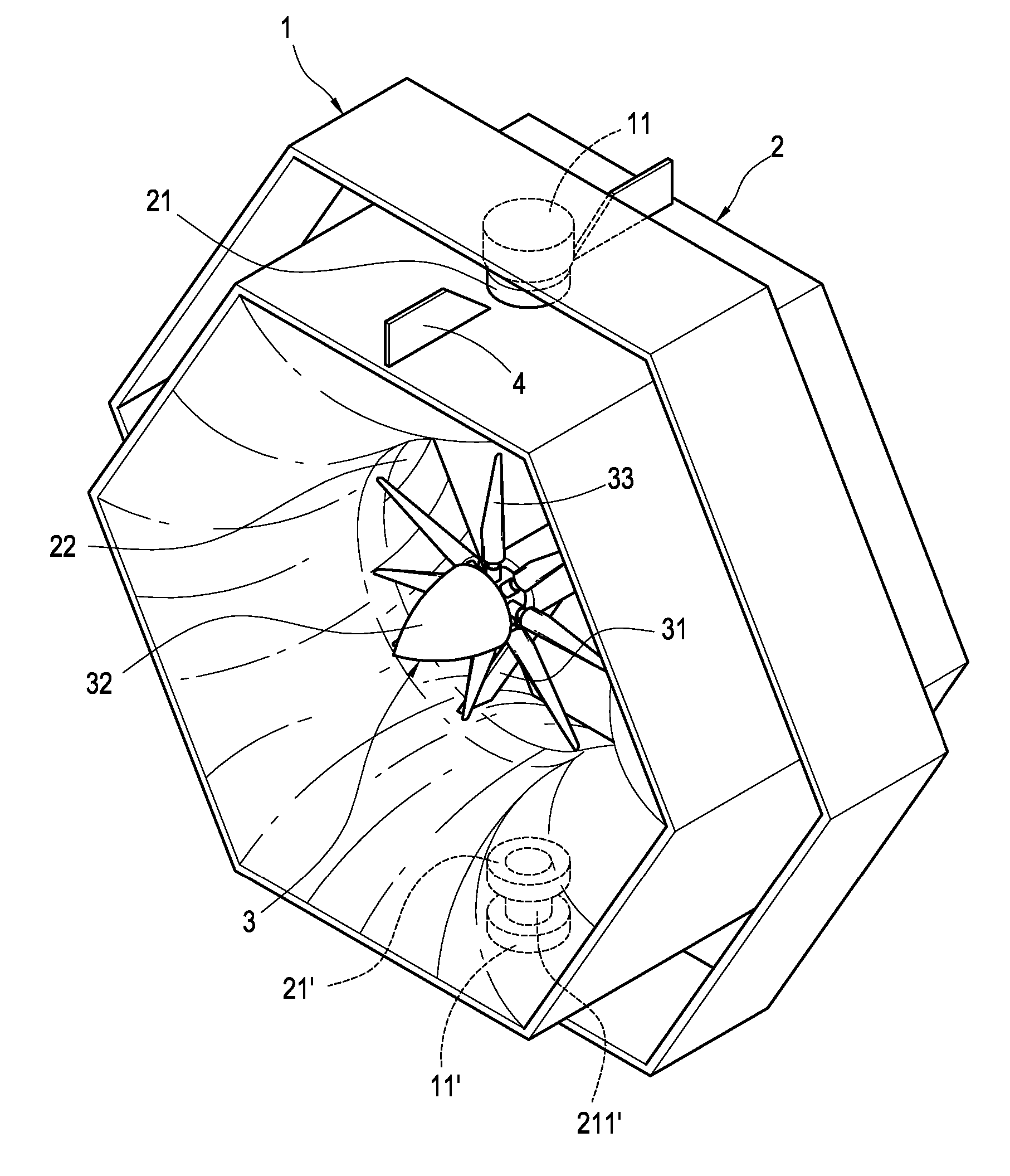 Wind Guiding Hood Structure For Wind Power Generation