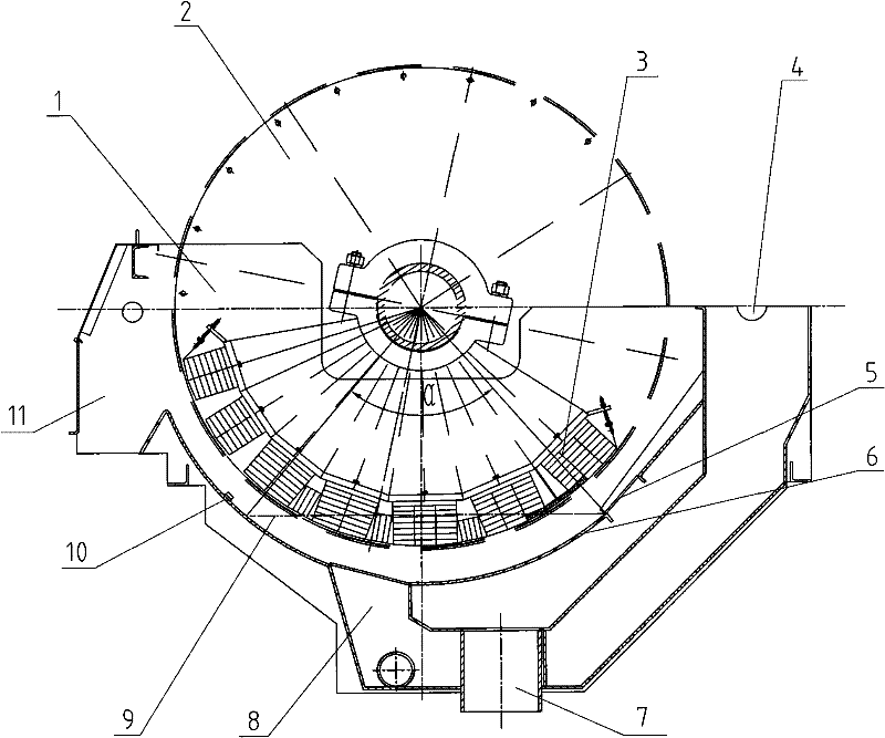 Trough body for high-efficiency permanent magnet drum magnetic separator