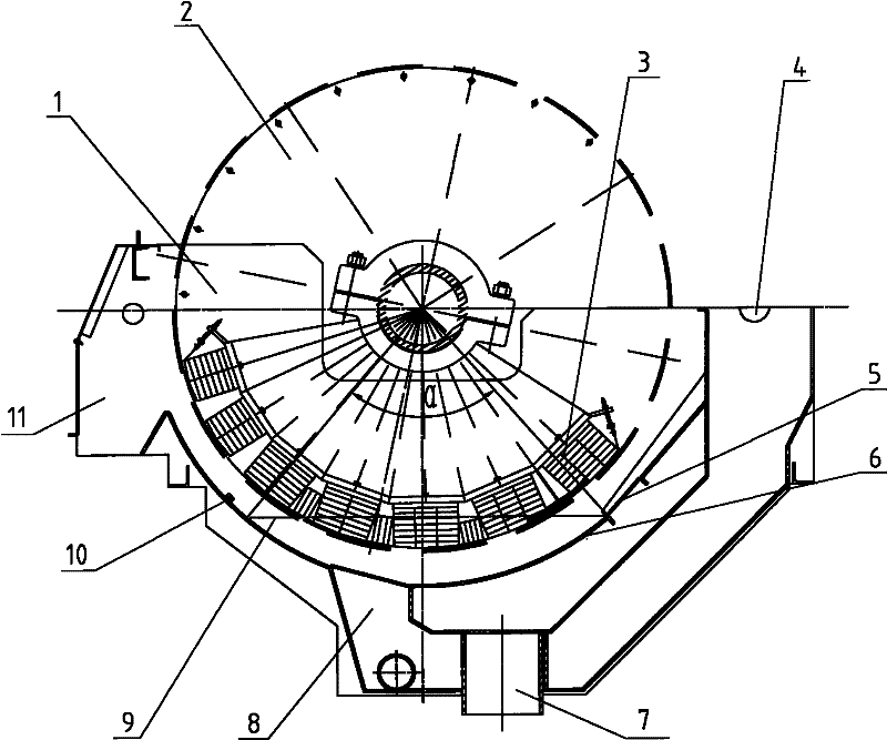 Trough body for high-efficiency permanent magnet drum magnetic separator