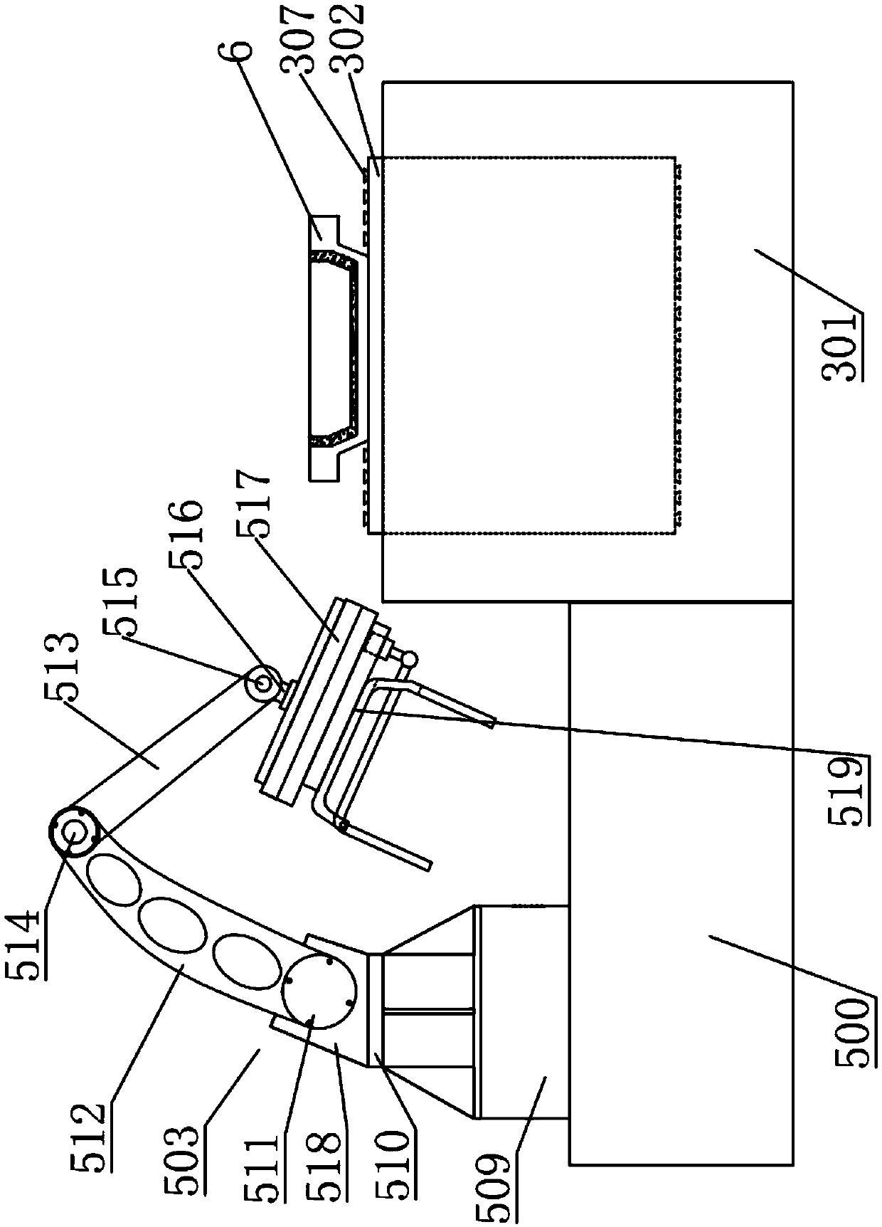 Hot-pressing shaping machine for paper-pulp molding and working method thereof