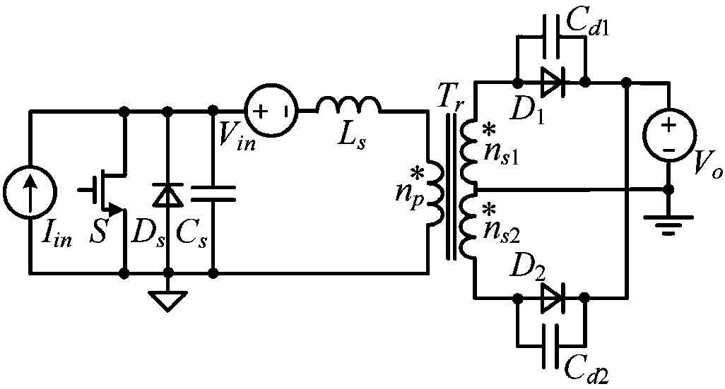 Soft switch resonance DC converter reducing voltage stress of diode and calculation method