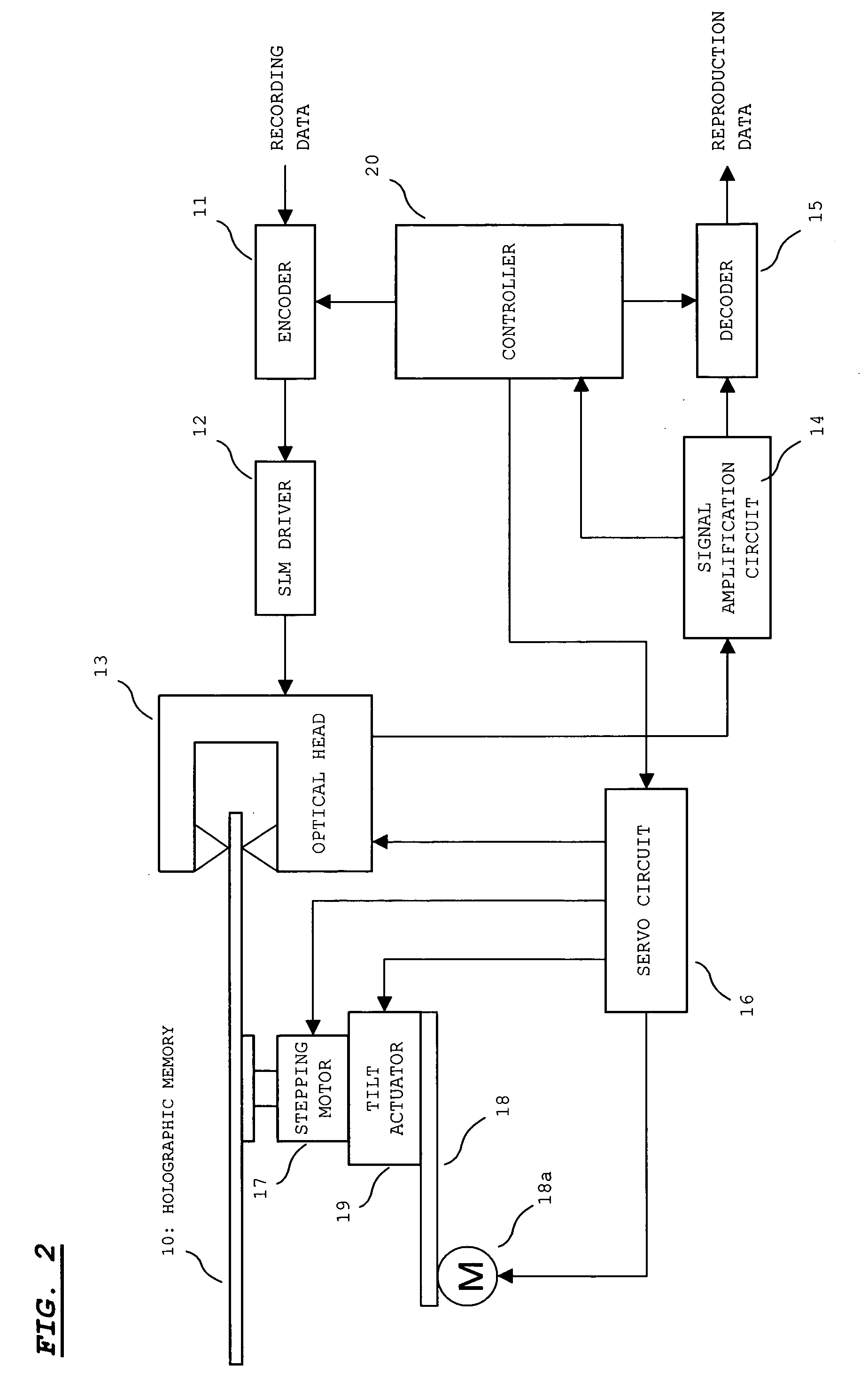 Holographic memory medium, holographic memory device and holographic recording device