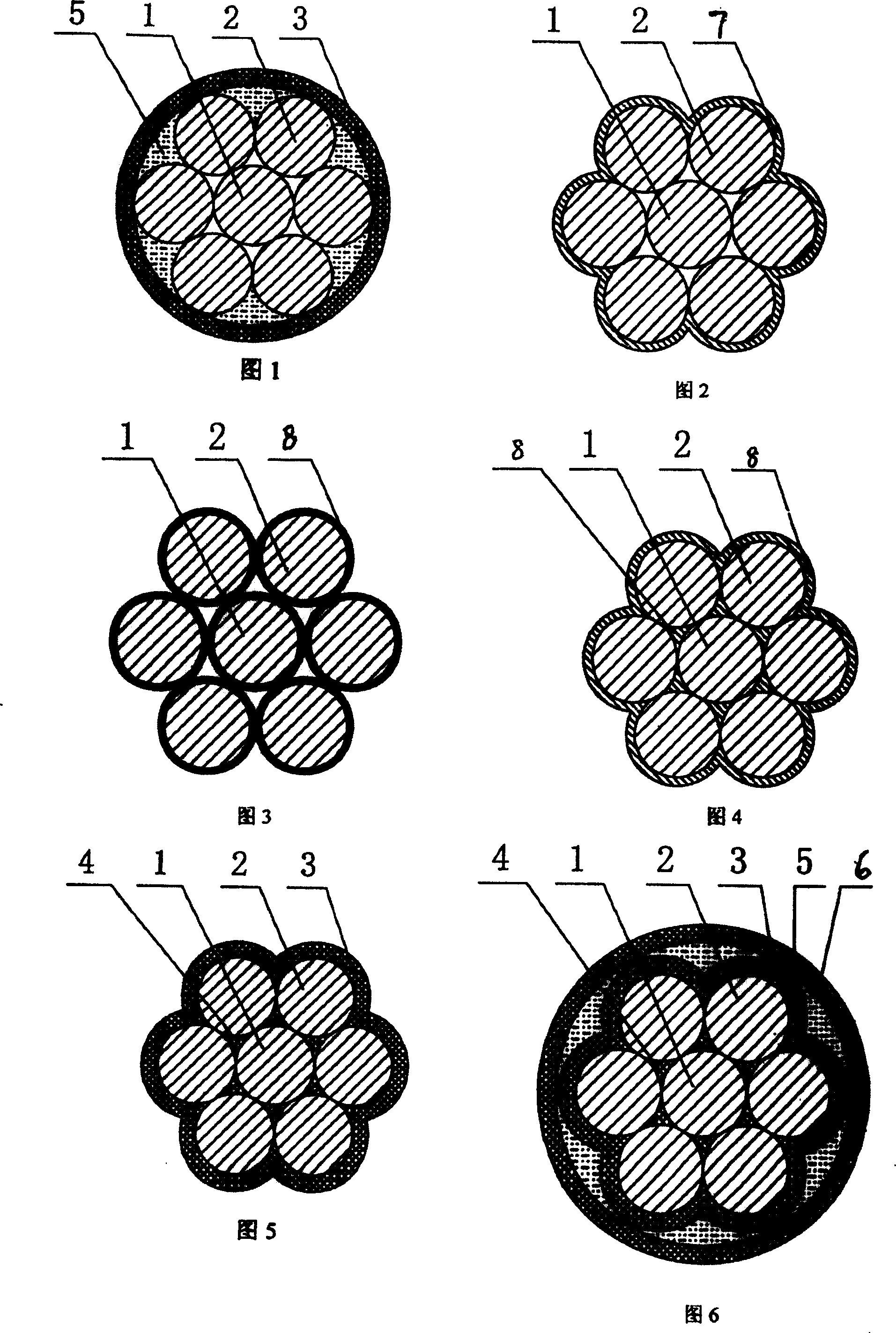 Integral-filled type plastic-coated steel twisted line