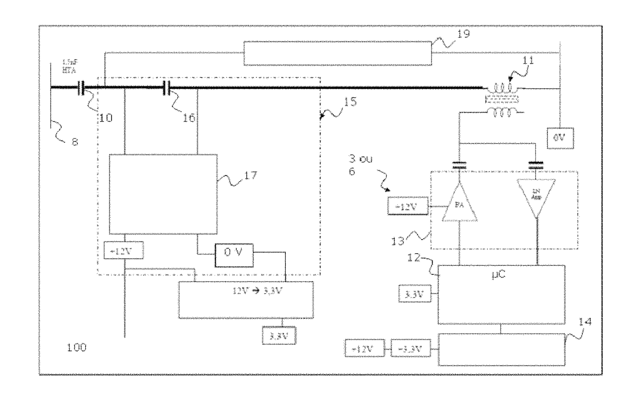 Low-voltage DC power supply for electronic communication devices