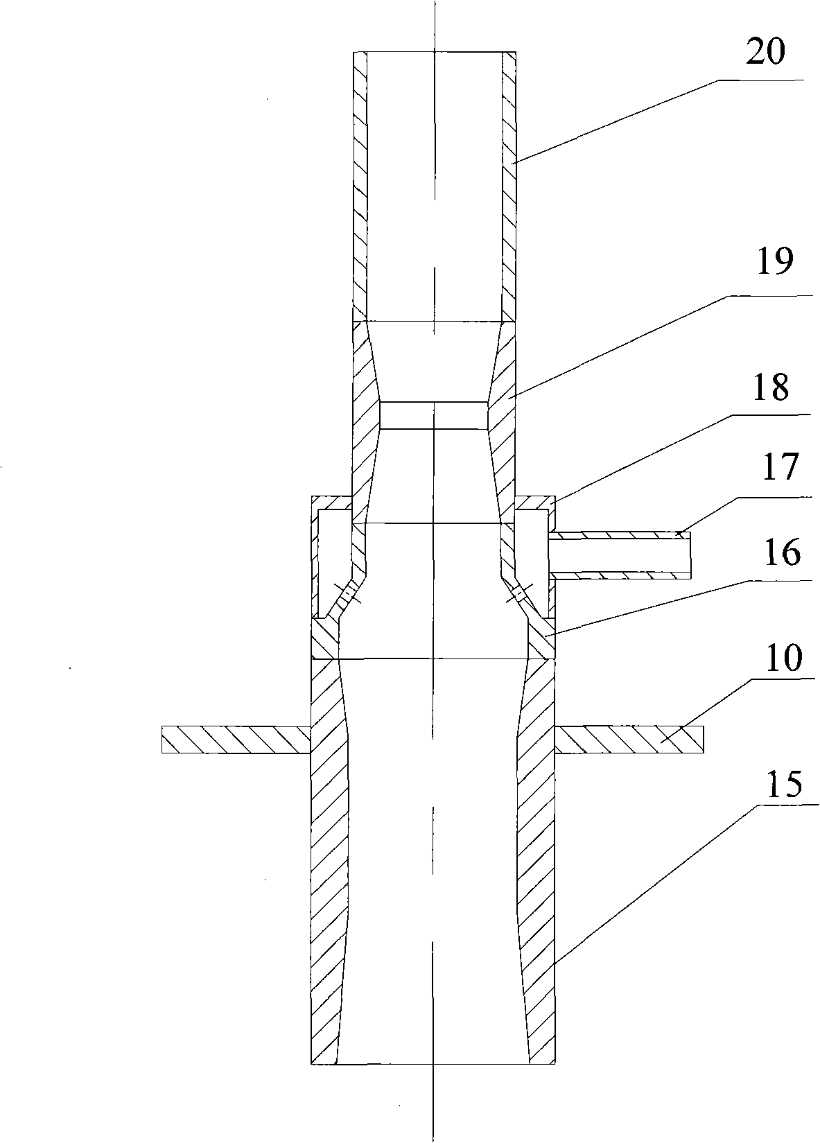 Method for manufacturing compound core low-segregation large-sized hollow steel ingot