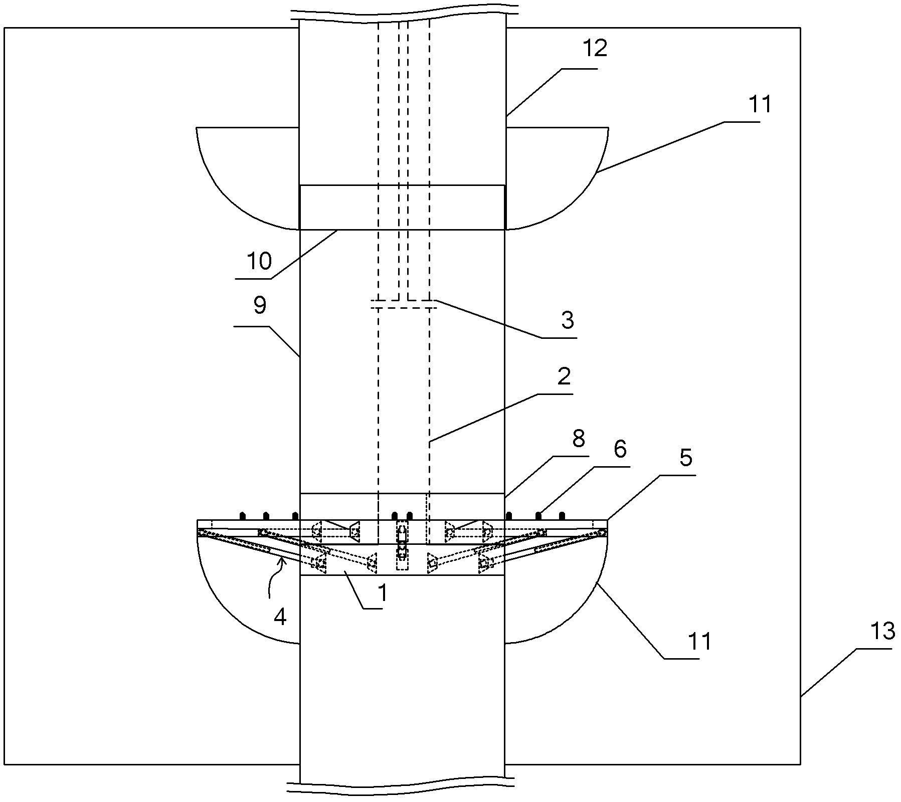 In-situ mechanical property measurement device for contractible connecting rod driving type rock-soil aggregate