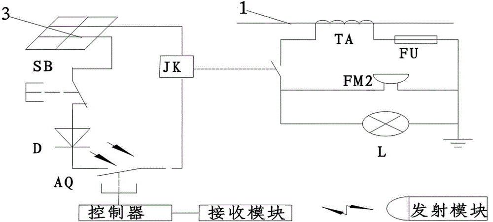 Acousto-optic wireless high voltage detection apparatus