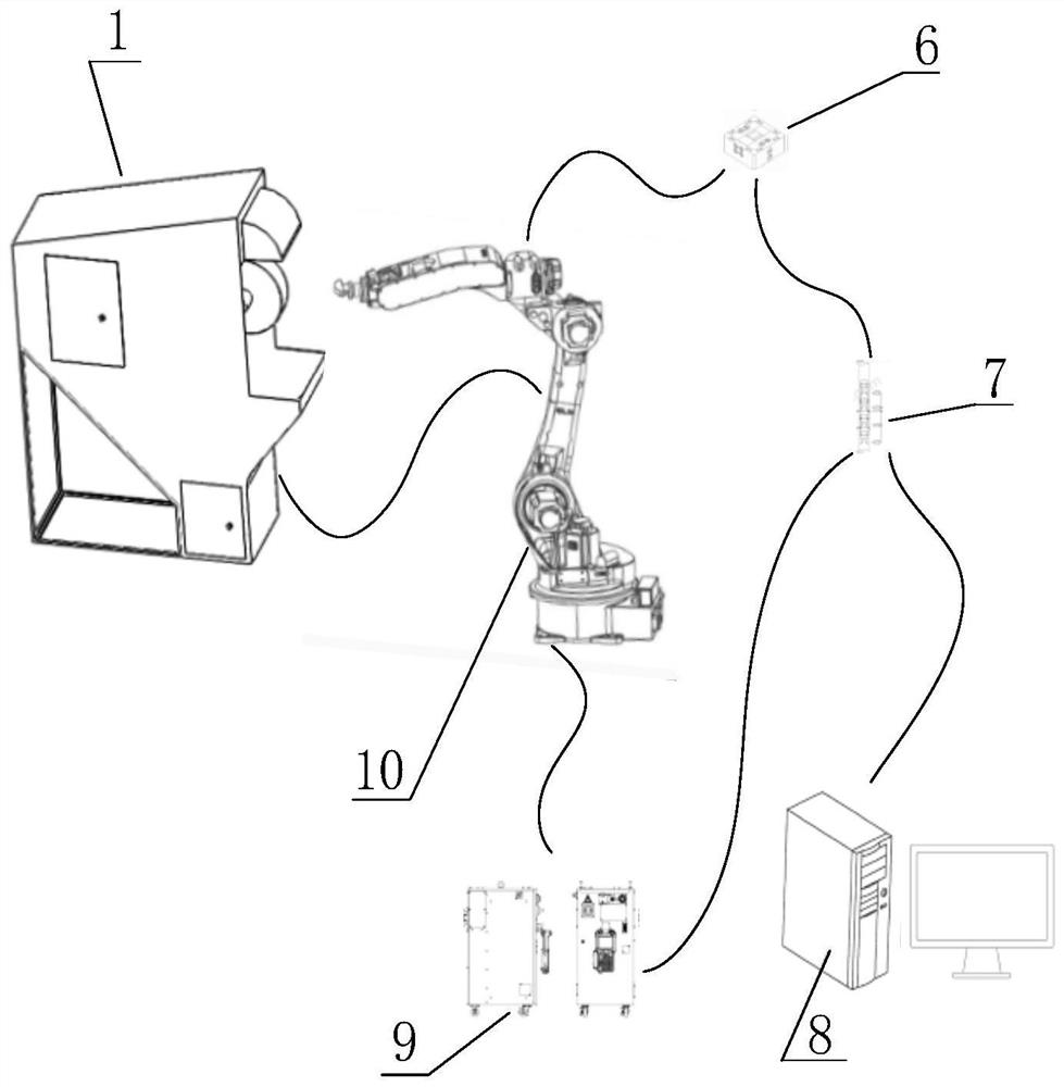 Constant force control method and device for robotic abrasive belt grinding based on one-dimensional force sensor