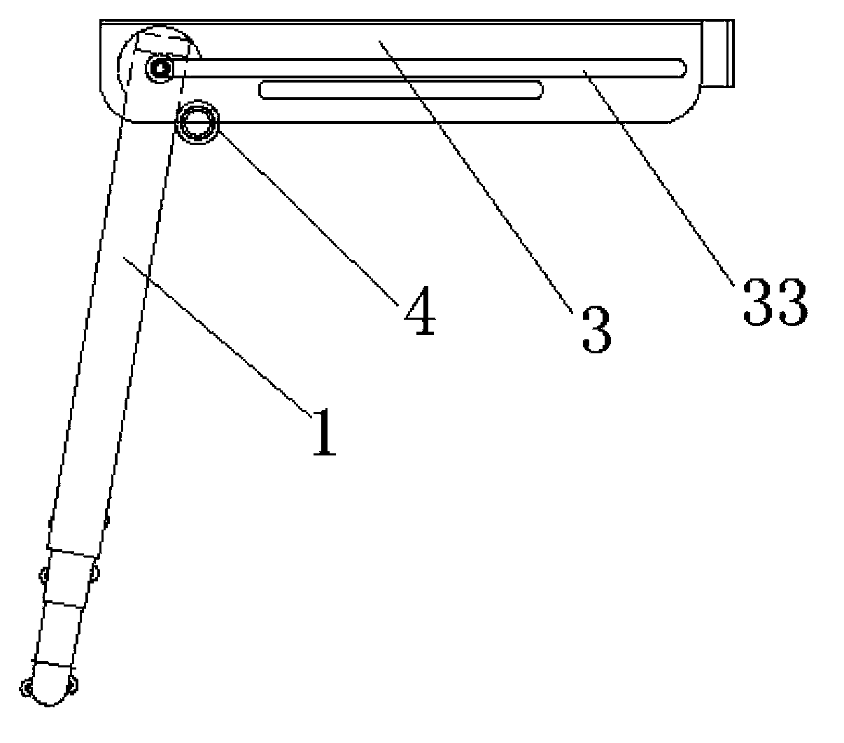 Automatically flexible self-locking ladder for ship