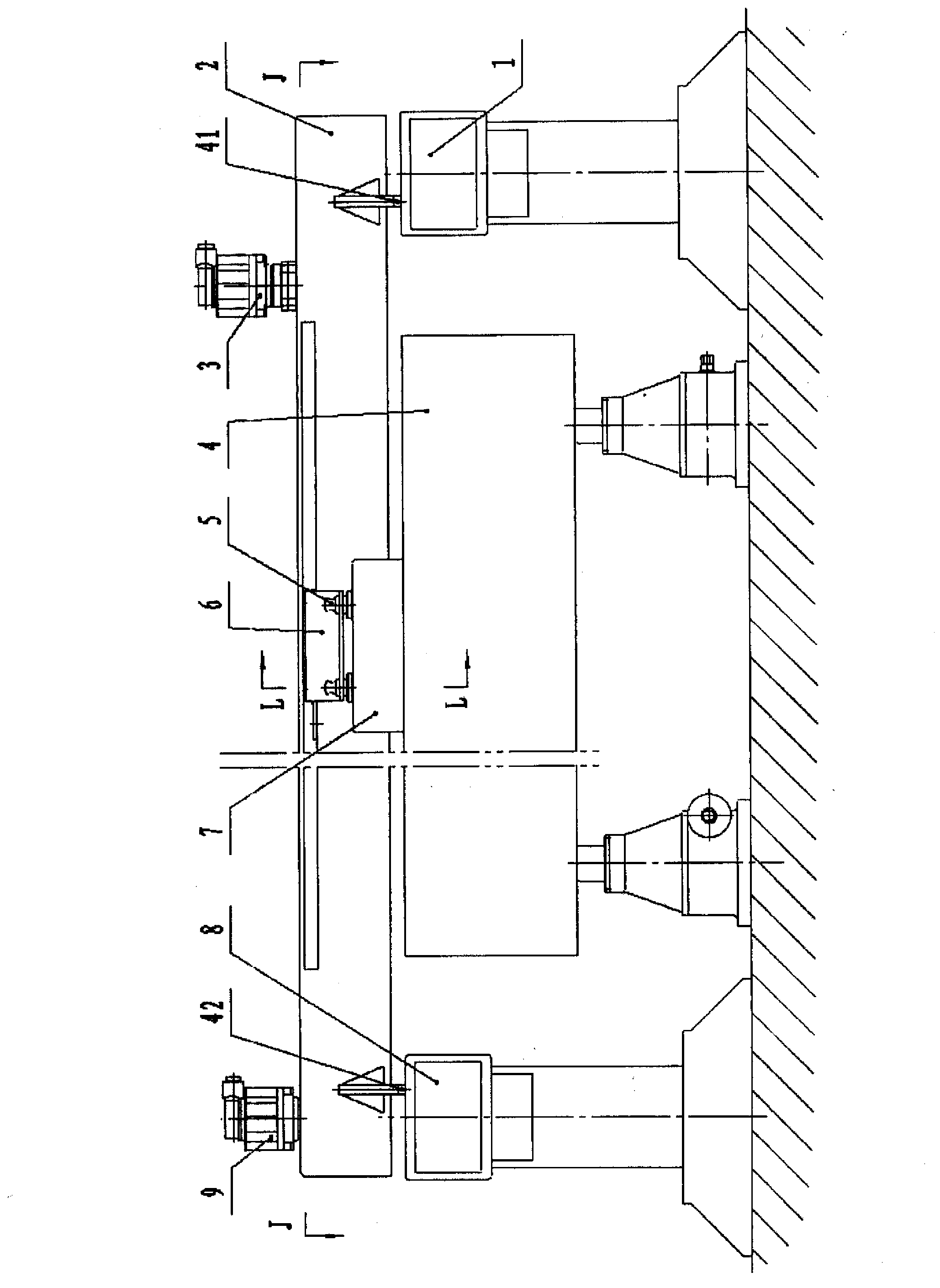 Numerical control rubbing type grinding machine tool