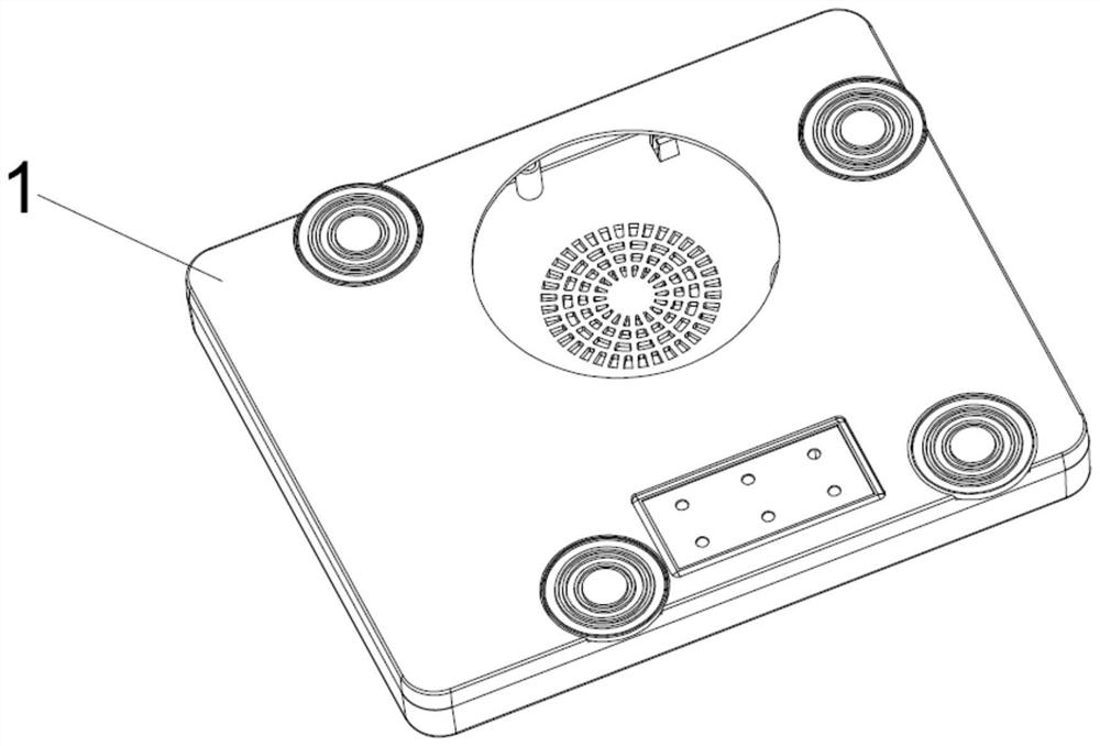 Electric appliance mold box mounting structure