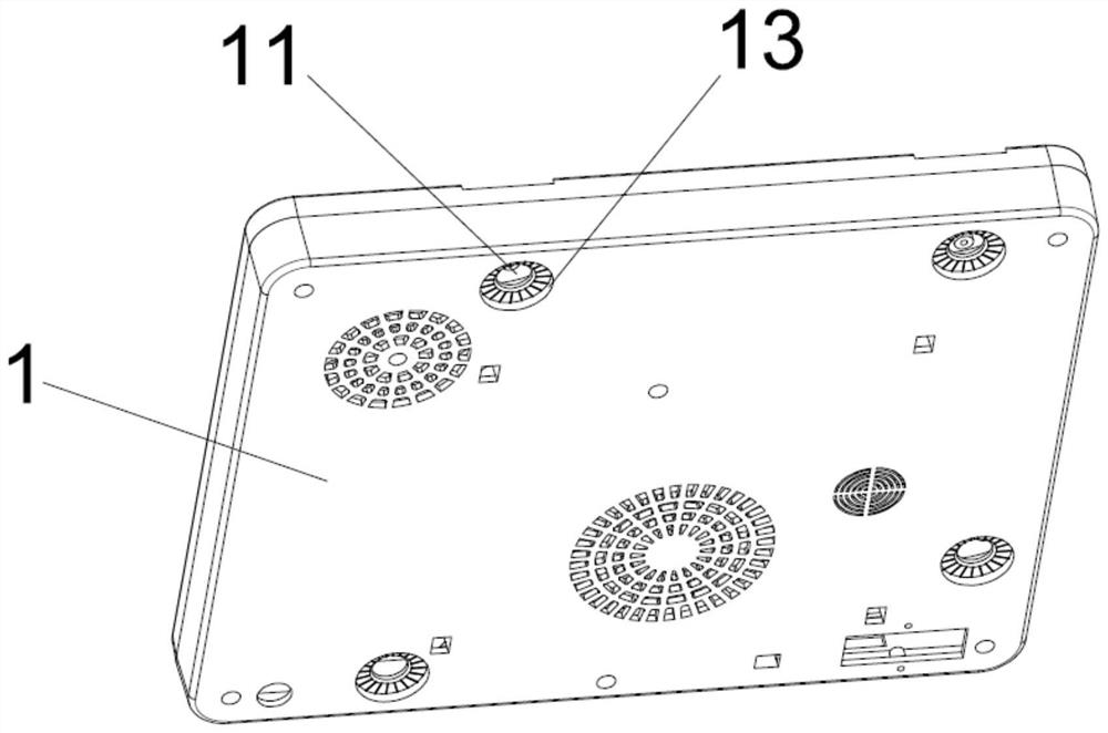 Electric appliance mold box mounting structure