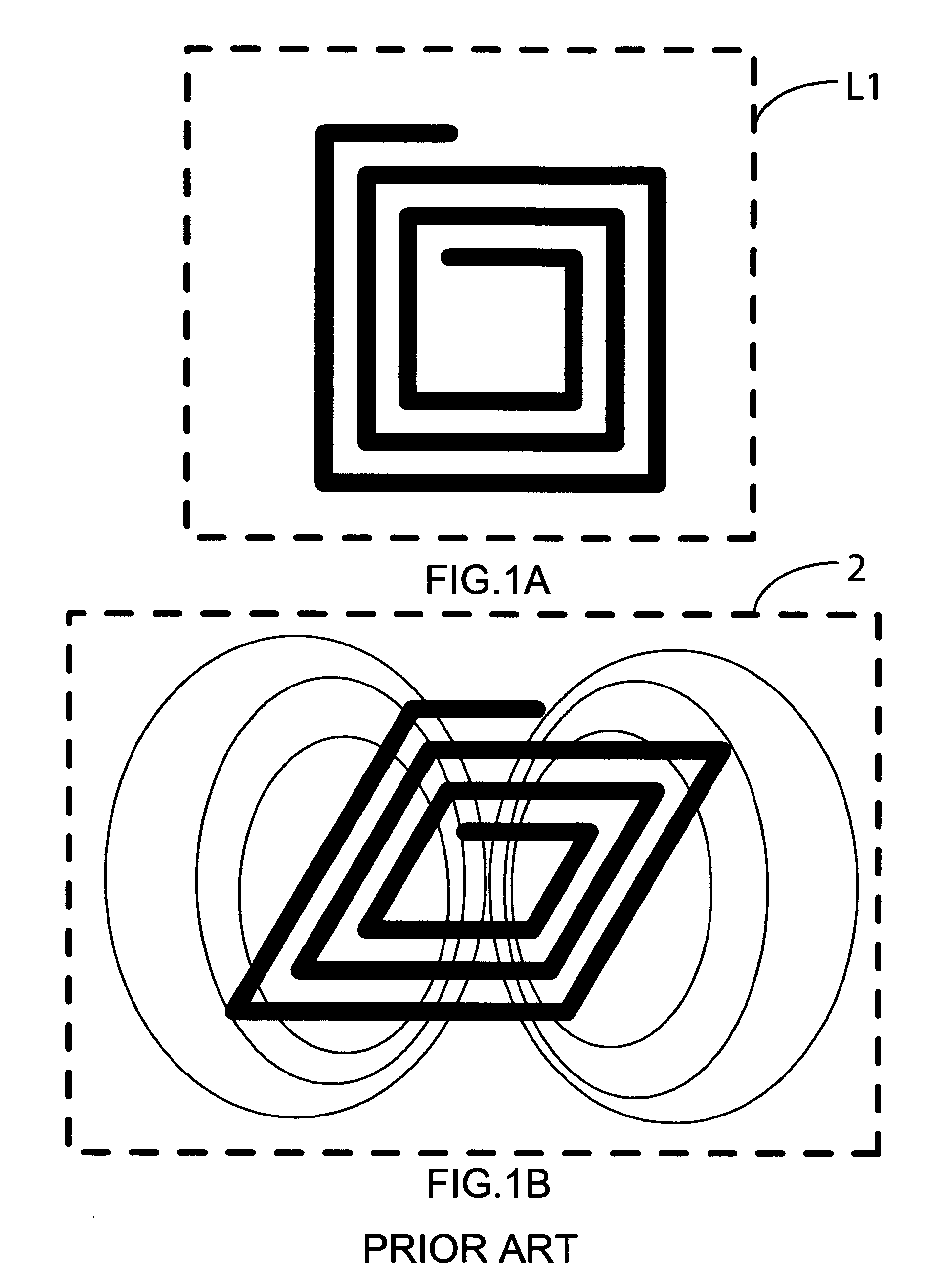 Air core inductive element on printed circuit board for use in switching power conversion circuitries