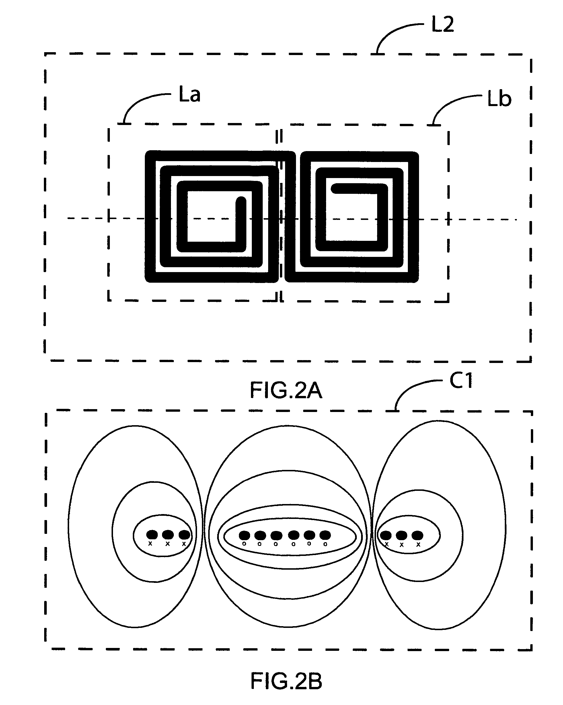 Air core inductive element on printed circuit board for use in switching power conversion circuitries
