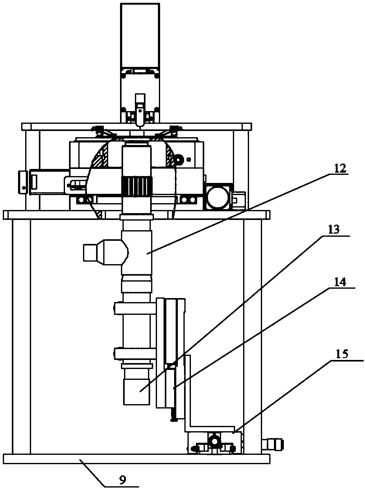 Device for detecting physical properties of micro-nano-scale substance