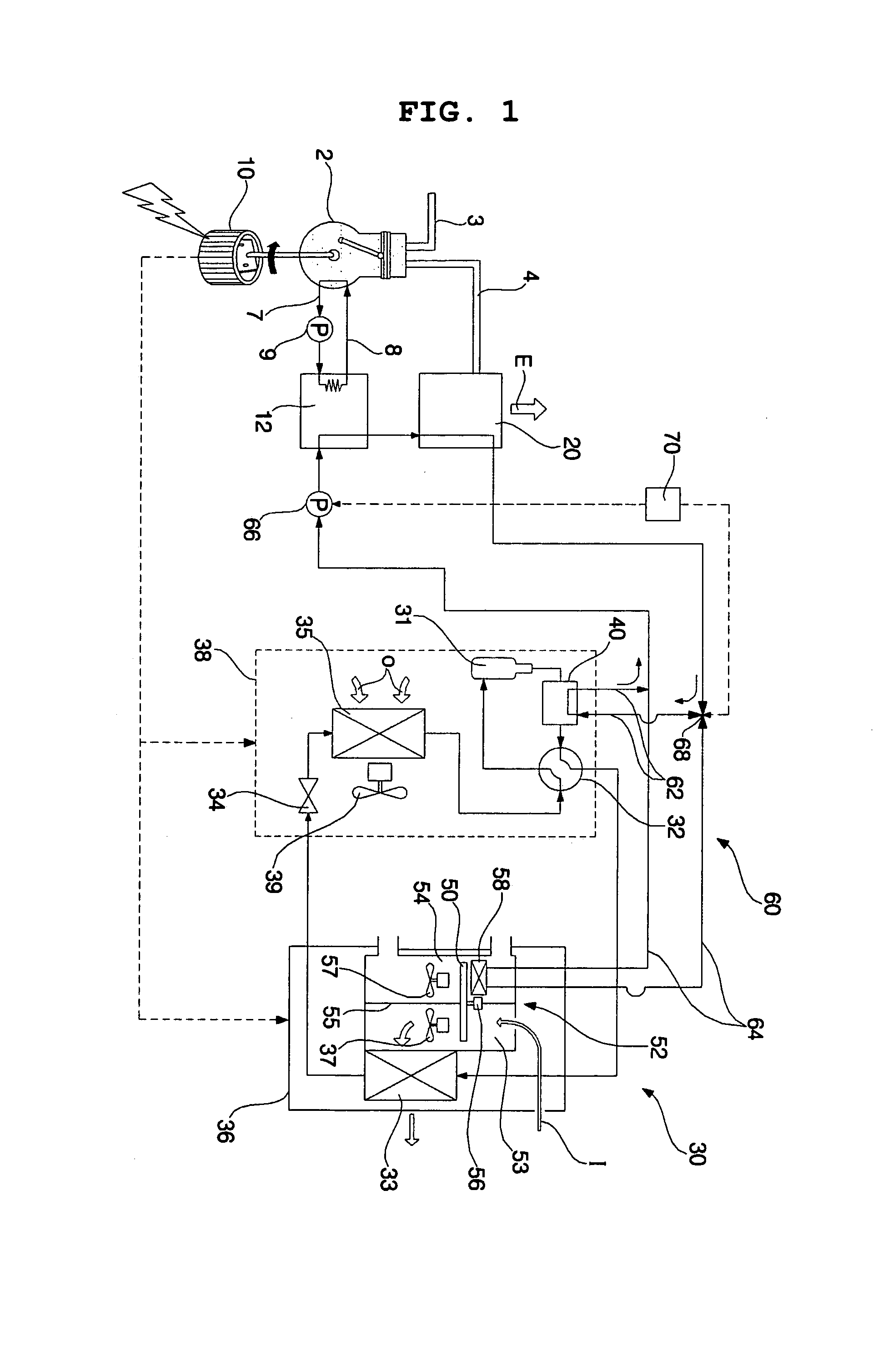 Electricity generating and air conditioning system with dehumidifier